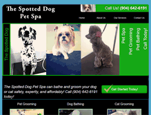 Tablet Screenshot of petgroomingservicejacksonville.com